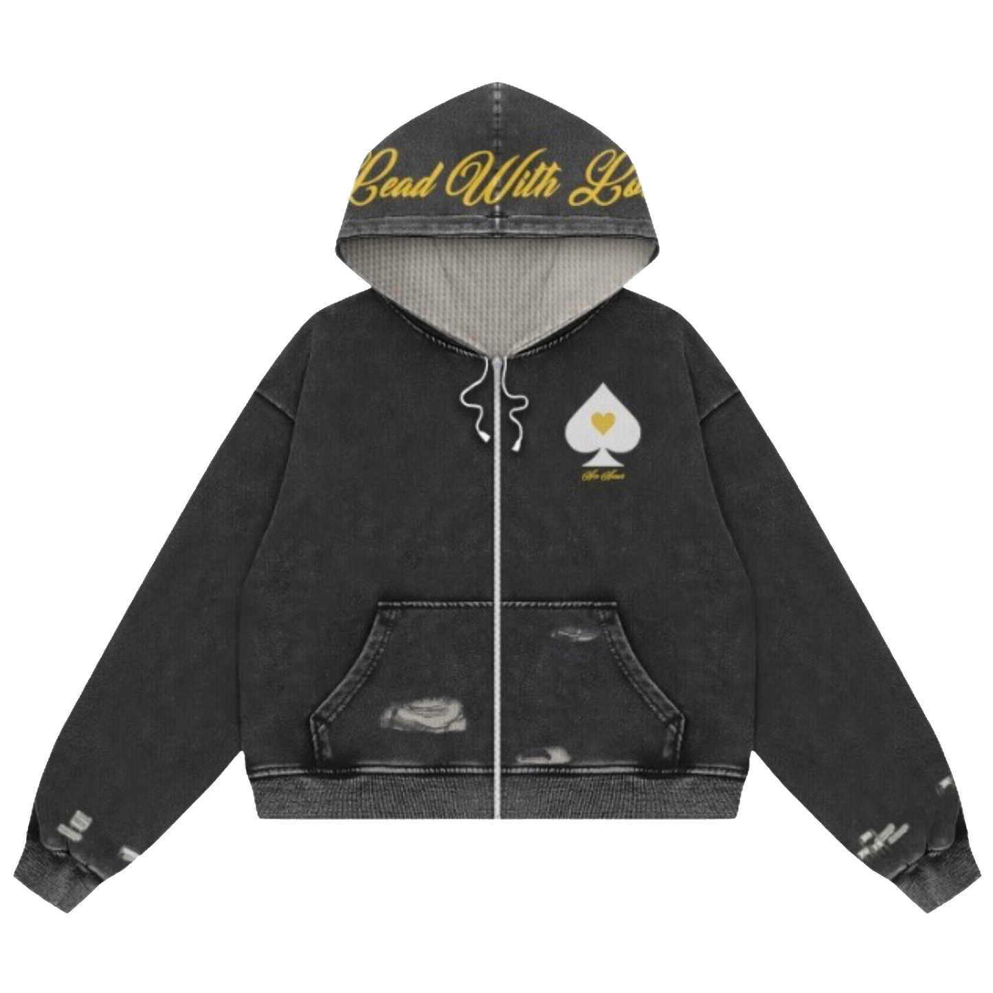 Black Essential Zip Up