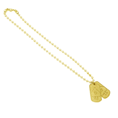 Gold Dog Tag Necklace